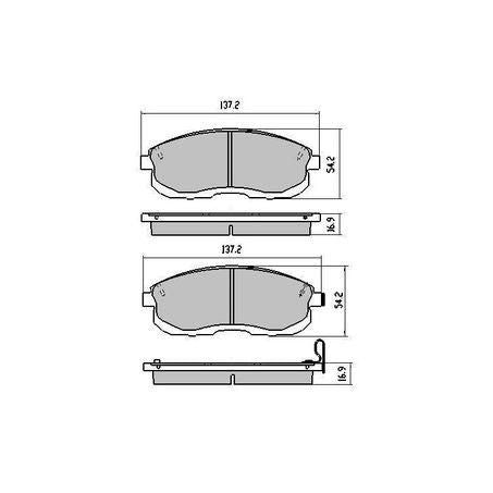 RDA PHANTOM CERAMIC BRAKE PAD SET NISSAN SUZUKI SX4 RDC1232