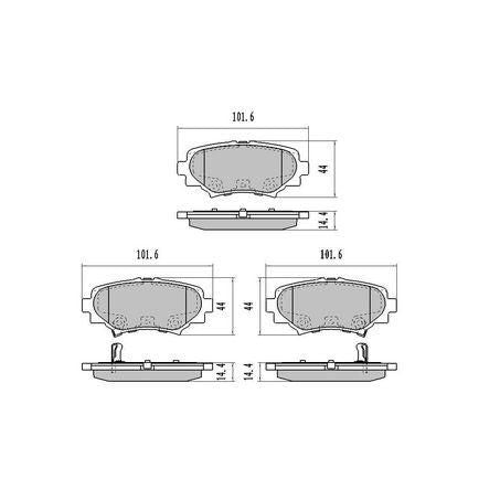 RDA PHANTOM CERAMIC BRAKE PAD SET MAZDA RDC2233