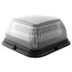 ECCO LED Beacon Dual Colour Amber/Green 12-24V Low Profile 4 Bolt Mount Clear Lens 153mm x 166mm x 83mm 24 Patterns EB7185CAG-IP