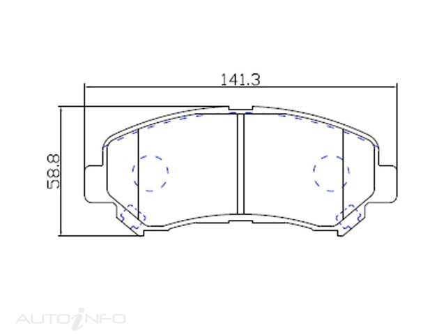 OE+ ORGANIC BRAKE PADS FRONT NISSAN - DB1946EF
