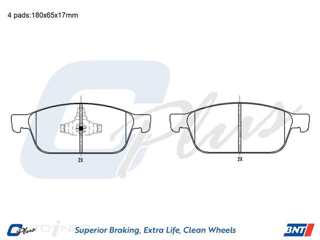 BRAKE PAD SET FRONT FORD TRANSIT 2.2 TDCi (LWB) DB2353CP