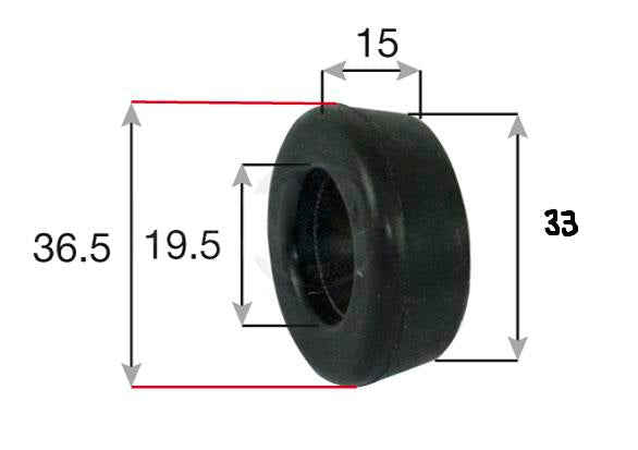 PANHARD ROD BUSHING DIFF END HALF BUSHES 2REQ SUITS TOYOTA HIACE KZH10# RZH10# LH100 - 37H168