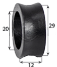 REAR PANHARD ROD SPACER BUSHING DIFF END SUITS TOYOTA HIACE KZH10# RZH10# LH100 - 37H313