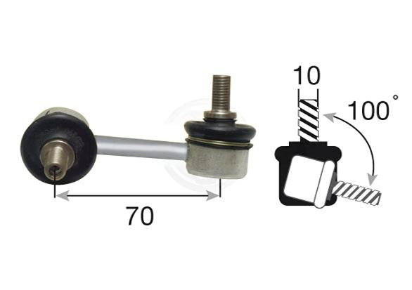 FRONT SWAY BAR LINK RH SUITS TOYOTA CALDINA CELICA ST215 ST195 - 37Q057