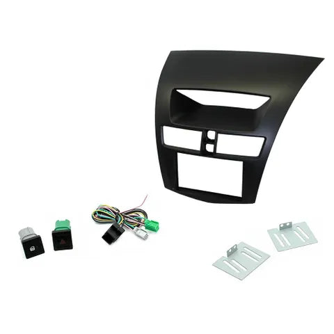 Mazda BT-50 Double DIN Fitting Kit (2012-2019) | Complete Black Facia & Harness Kit