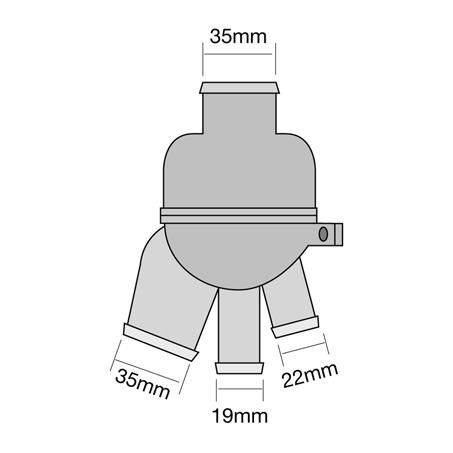 Tridon Thermostat Includes Housing - 82 Degrees C TT440-180P