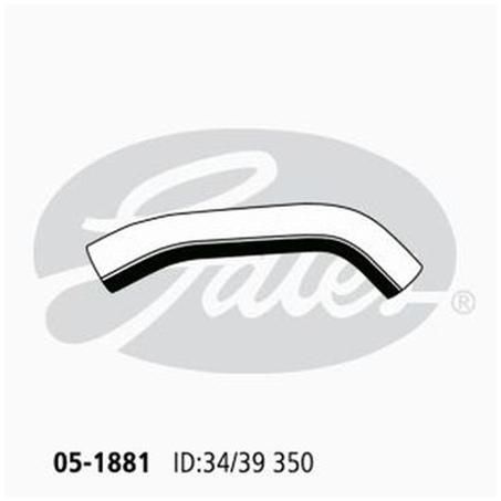 Gates Radiator Hose Upper 05-1881