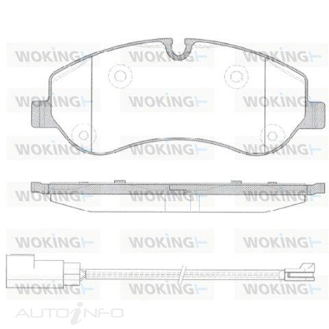 BRAKE PADS F FORD TRANSIT 12> INCL SENSOR - P14203.02