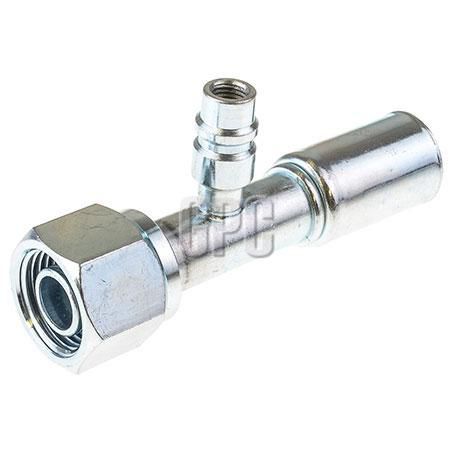 OEX Steel Fitting # 10 FOR - Reduced Beadlock #10 Straight With R134a Port