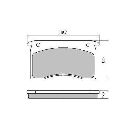 RDA BRAKES RDA GP Max General Purpose Low Metallic Brake Pad Set RDB1028