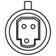 OEX Air Con Pressure Switch Female - Transducer (Steel)