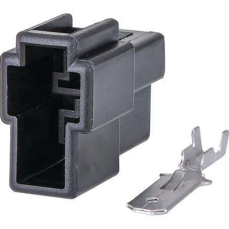 OEX Q.C Socket Black 2 Pole, Pack of 10