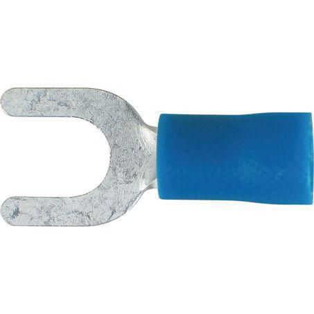 OEX Crimp Terminal Spade Blue Terminal Entry 5mm Vinyl 100 Pce