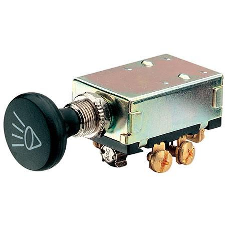 Narva Push/Pull Headlamp Switch Off/On/On DPDT (Contacts Rated 30A @ 12V)