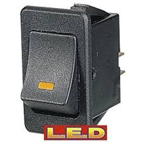 Narva Rocker Switch Off/On DPST Green LED (Contacts Rated 20A @ 12V)