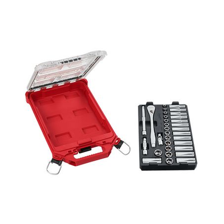 Milwaukee 3/8in Drive 32 Piece PACKOUT Socket Set 48229482
