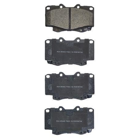 RDA GP MAX LOW METALLIC BRAKE PAD SET TOYOTA HILUX RDB1987