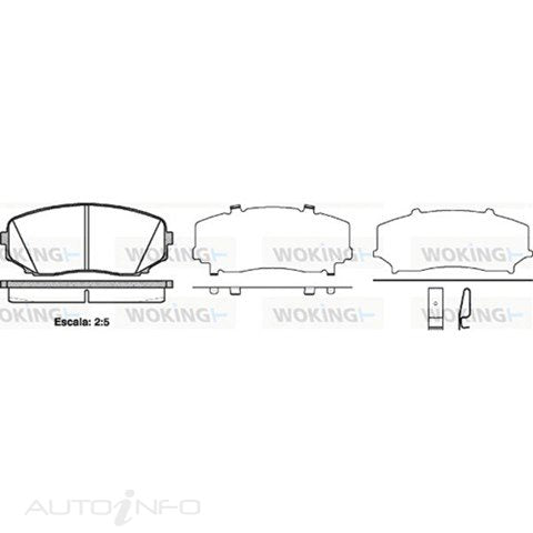 FRONT BRAKE PAD MAZDA/FORD/KIA P13673.02