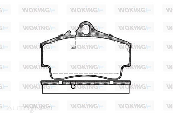 BRAKE PADS REAR PORSCHE CAYMAN BREMBO - P7543.00