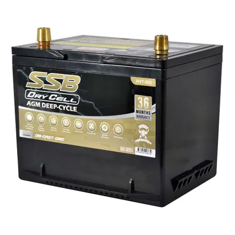 SSB 12V 60Ah AGM Deep Cycle Dual-Purpose Battery – 600CCA, Ultra High Performance