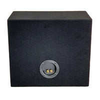 12" Single Subwoofer Box | Sealed Car Audio Sub Enclosure Black Carpet Finish
