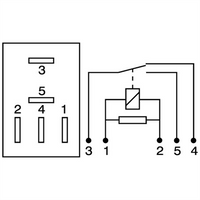 OEX Micro Relay 24V Change Over 25/10A - Resistor Protected