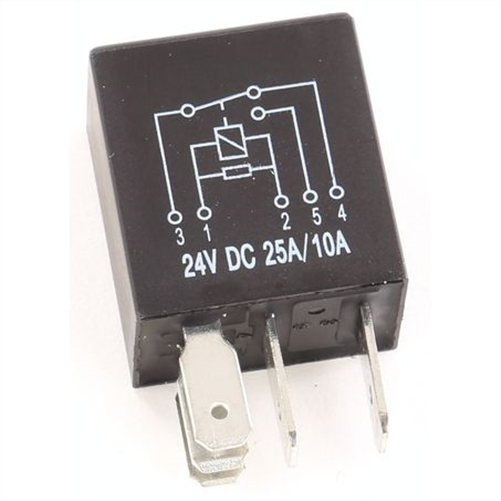 OEX Micro Relay 24V Change Over 25/10A - Resistor Protected