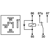 OEX Mini Relay 12V Change Over 30/40A - Diode Protected