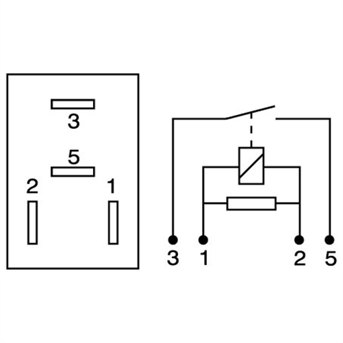 OEX Micro Relay 24V Normally Open 15A - Resistor Protected