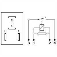 OEX Micro Relay 24V Normally Open 15A - Resistor Protected