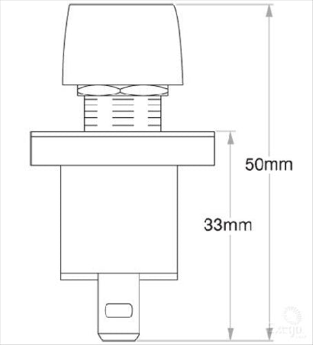 OEX Push Button Switch Off Momentary On SPST (Contacts Rated 10A @ 12V)