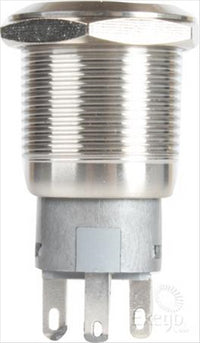 OEX Push Button Switch On/Off SPST 12V Red Illuminated (Contacts Rated 5A