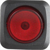 OEX Rocker Switch On/Off SPST 12V Red Illuminated (Contacts Rated 25A @ 12