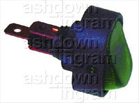 OEX Rocker Switch On/Off SPST 12V Green Illuminated (Contacts Rated 30A @
