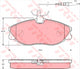 TRW Brake Pad Set Inc. Wear Sensor (DB1704)