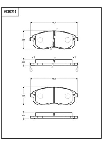 TRW Brake Pad Set