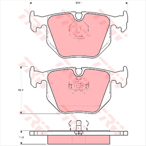 TRW Brake Pad Set (DB1694)