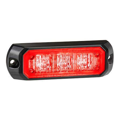 Narva LED STROBE RED 12 OR 24V PERMANENT MOUNT