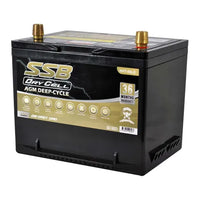 SSB 12V 60Ah AGM Deep Cycle Dual-Purpose Battery – 600CCA, Ultra High Performance