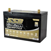 SSB 12V 105Ah AGM Deep Cycle Dual-Purpose Battery – 780CCA, Ultra High Performance (27X MF)