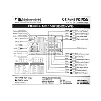 Nakamichi NA3625-W6 6.8" Double DIN Head Unit | Wireless CarPlay & Android Auto