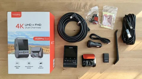 Viofo A129 Pro Duo Dashcam – 4K Front + 1080P Rear Dual Wi-Fi GPS