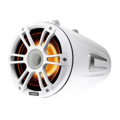 Fusion 6.5" Tower Speaker White | SG-FLT652SPW with CRGBW LED Lighting