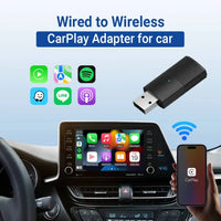 Ottocast Wireless CarPlay & Android Auto USB Adapter | Mini 2-in-1 Dongle for Factory Wired Systems