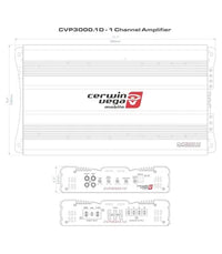 Cerwin-Vega CVP Series Mono Block Amplifier | 600W RMS @ 2Ω | Compact High-Power Subwoofer Amp