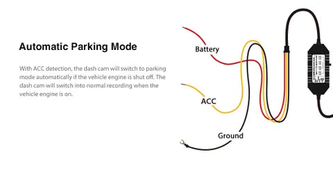 VIOFO Type-C Hardwire Kit for VS1 Dash Cam – Parking Mode Power Supply