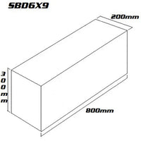 Double 6"x9" Speaker Box | Dual 6x9 Inch Enclosure for Car Audio Subwoofers