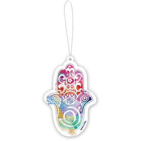 Love This Life Car Air Freshener - Hamsa Rose Lychee Scent 4502307