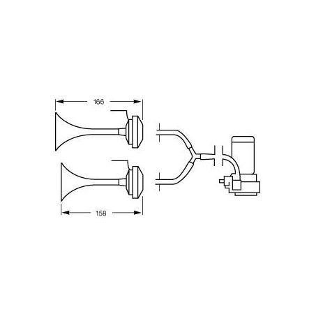 Hella Air Horn 24V 117dB 6027