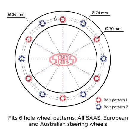 UNKNOWN BRAND (CONV) SAAS Steering Wheel Boss Kit 13 BK30BL